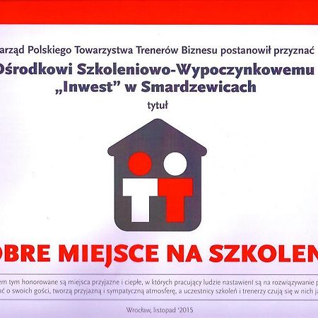 Hotel Inwest Osrodek Szkoleniowo-Wypoczynkowy Smardzewice Exterior foto